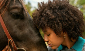 A woman and her horse