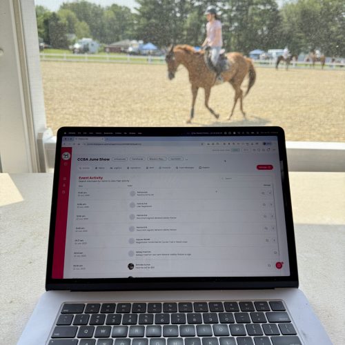 Pegasus Event Management System at a Horse Show